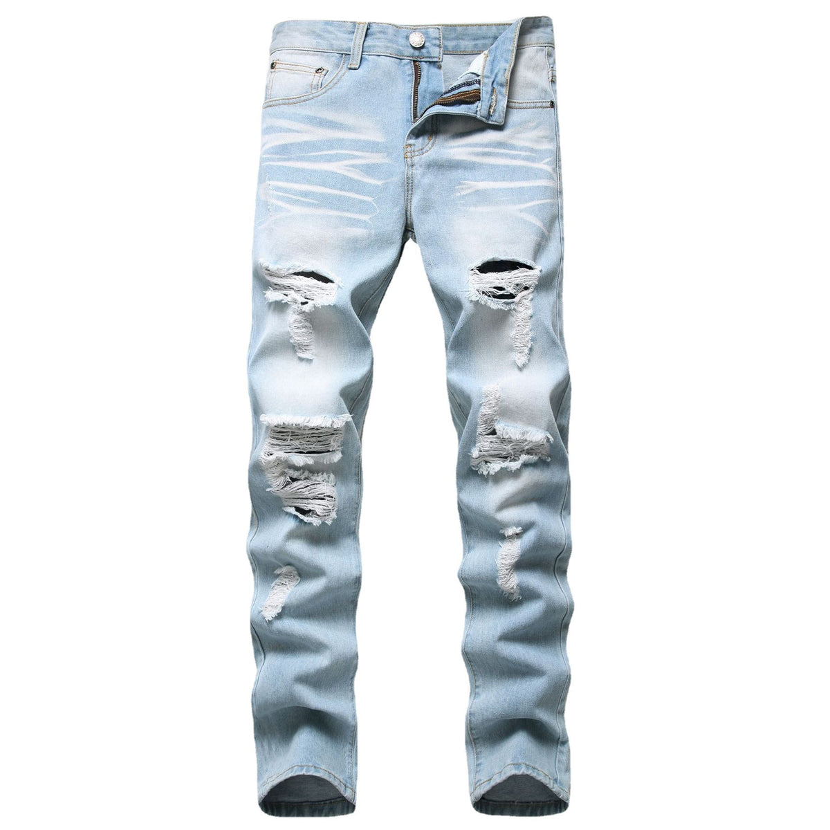 Men's Jeans Slim Fit Straight Ripped - STREETMODE ™