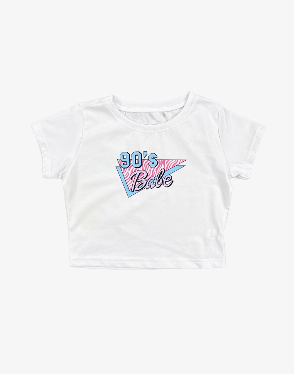 90s Babe Women's Crop White T-Shirt - STREETMODE ™