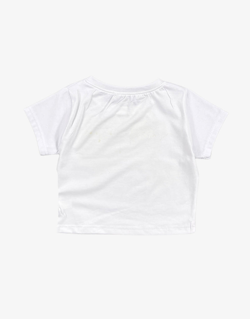 90s Babe Women's Crop White T-Shirt - STREETMODE ™