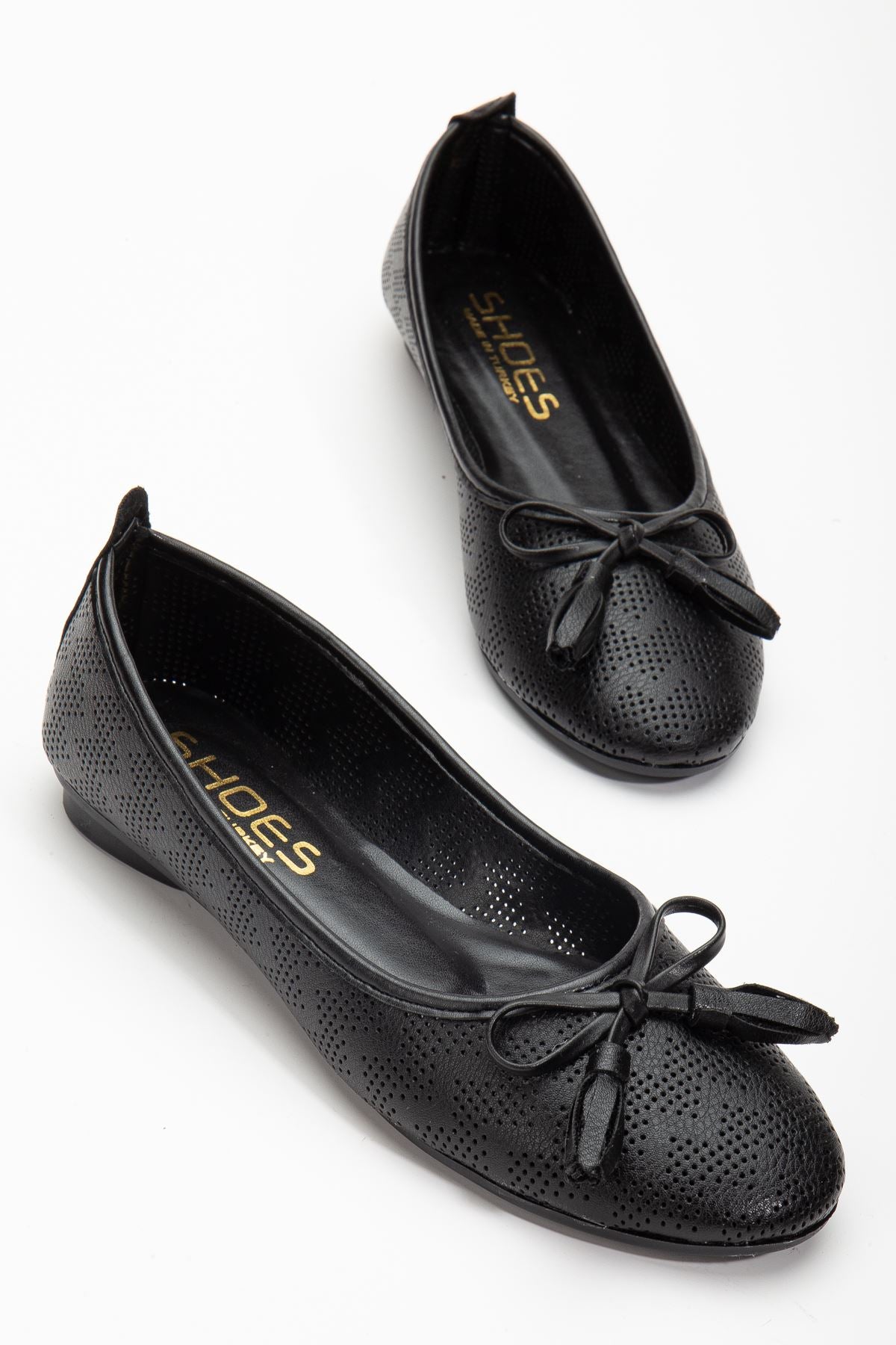 Axelle Black Skin Women's Ballerinas - STREETMODE ™