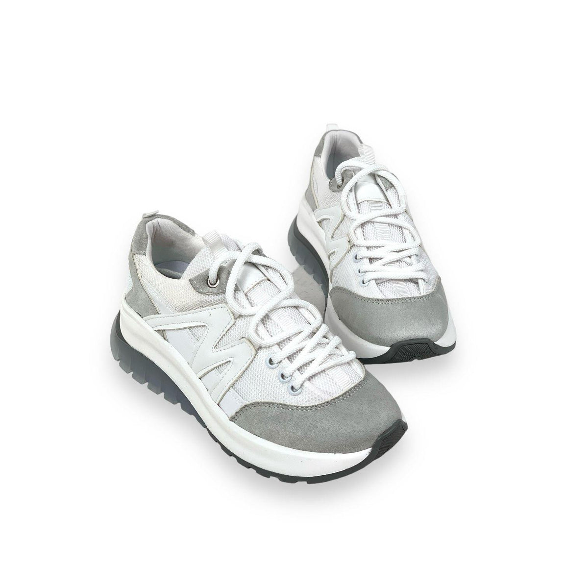 Women's Mafy White Comfort Sole Daily Walking Sneaker 4 Cm - STREETMODE ™