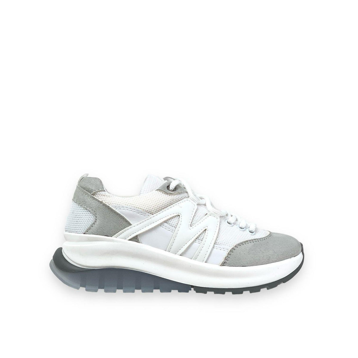 Women's Mafy White Comfort Sole Daily Walking Sneaker 4 Cm - STREETMODE ™