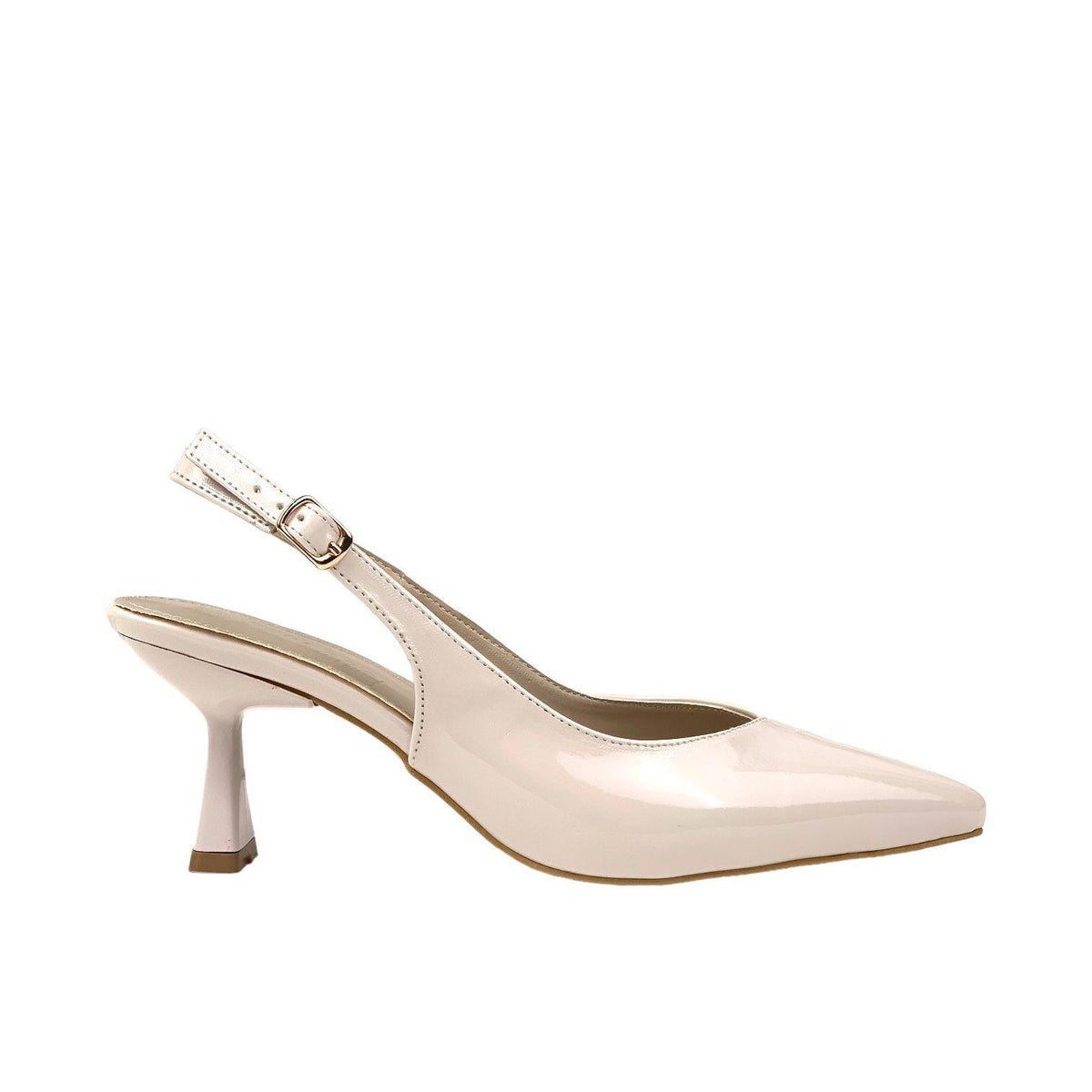 Women's Pasg Ten Patent Leather Pointed Toe Heeled Sandals 6 Cm - STREETMODE ™