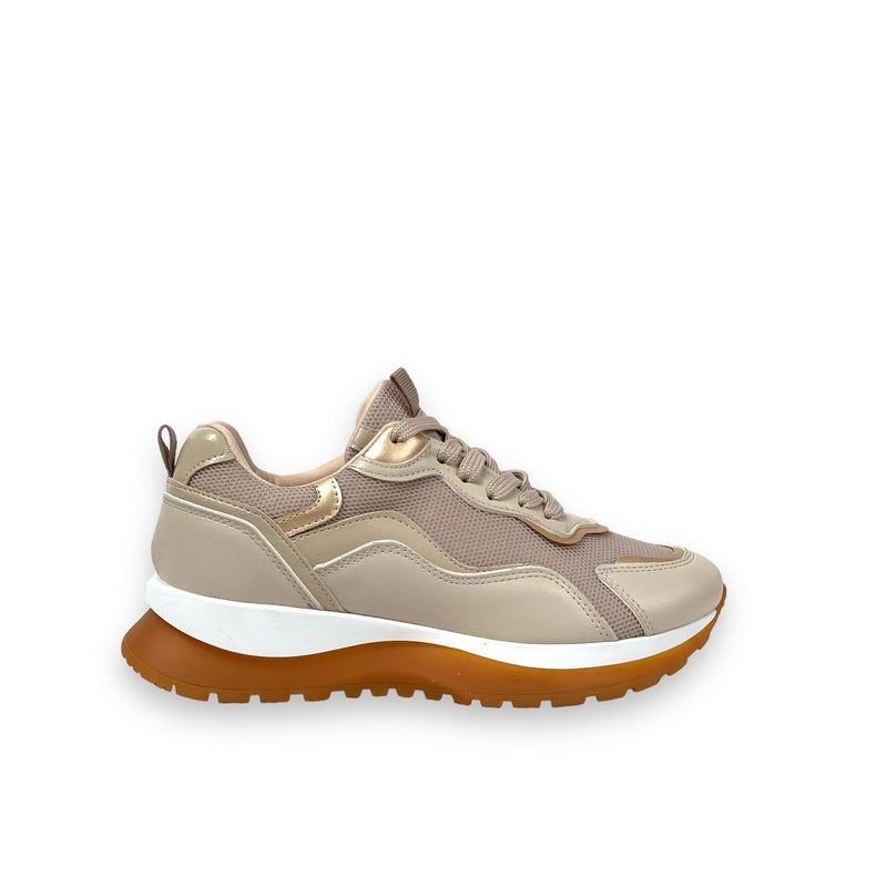 Women's Pearl Mink Mesh Lace Up Summer Daily Walking Sports Sneaker 3 Cm - STREETMODE ™