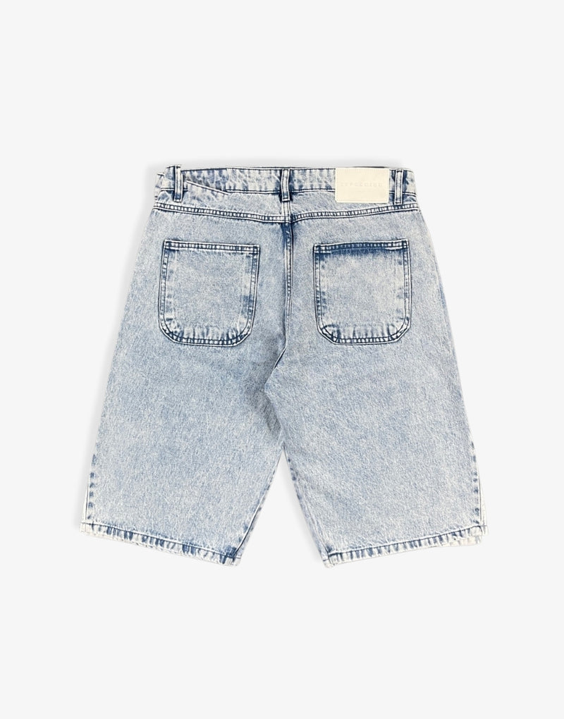 Believe Danger Oversized Men's Denim Shorts - STREETMODE ™