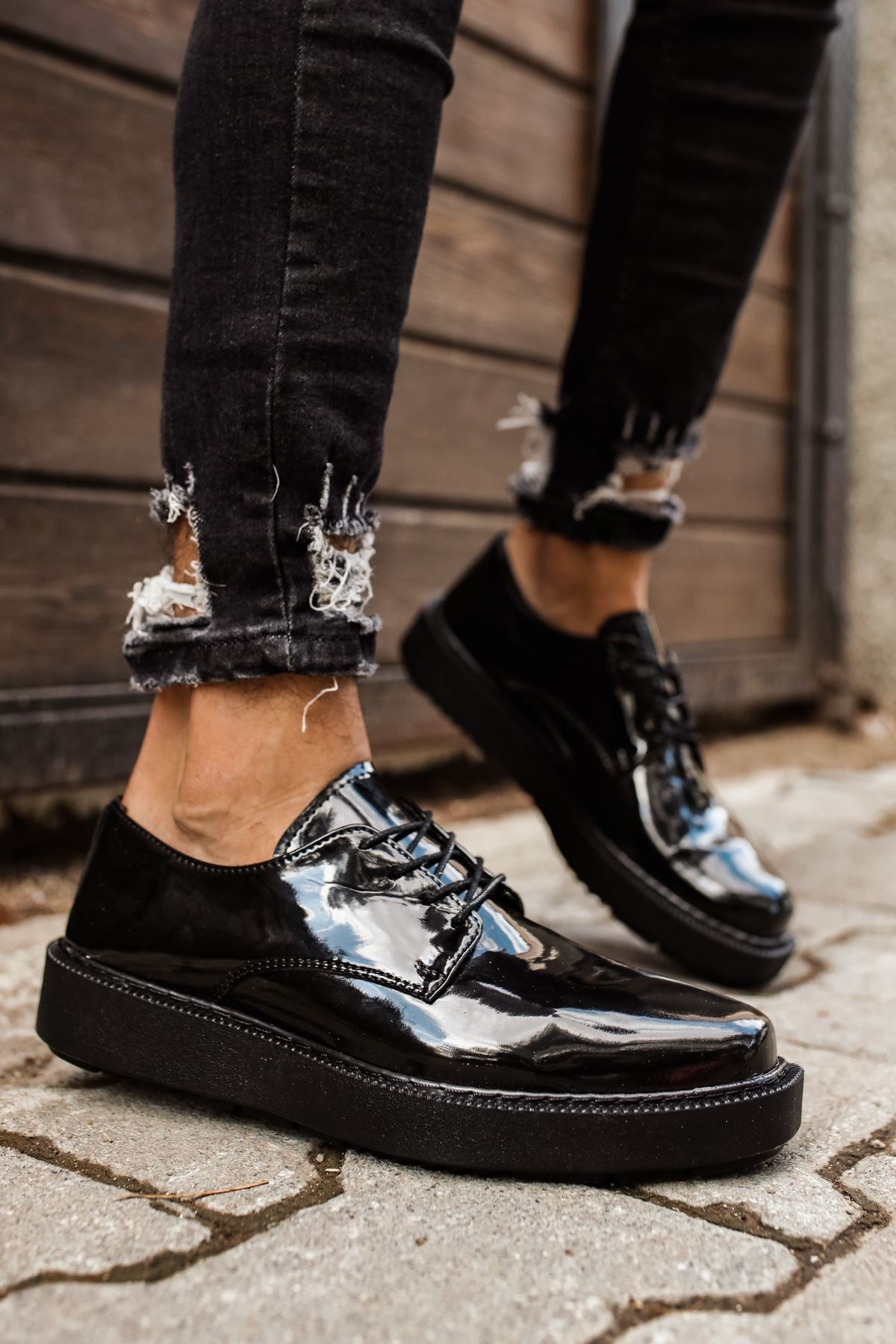 CH001 Men's Full Black Classic Sneaker Shoes - STREETMODE ™