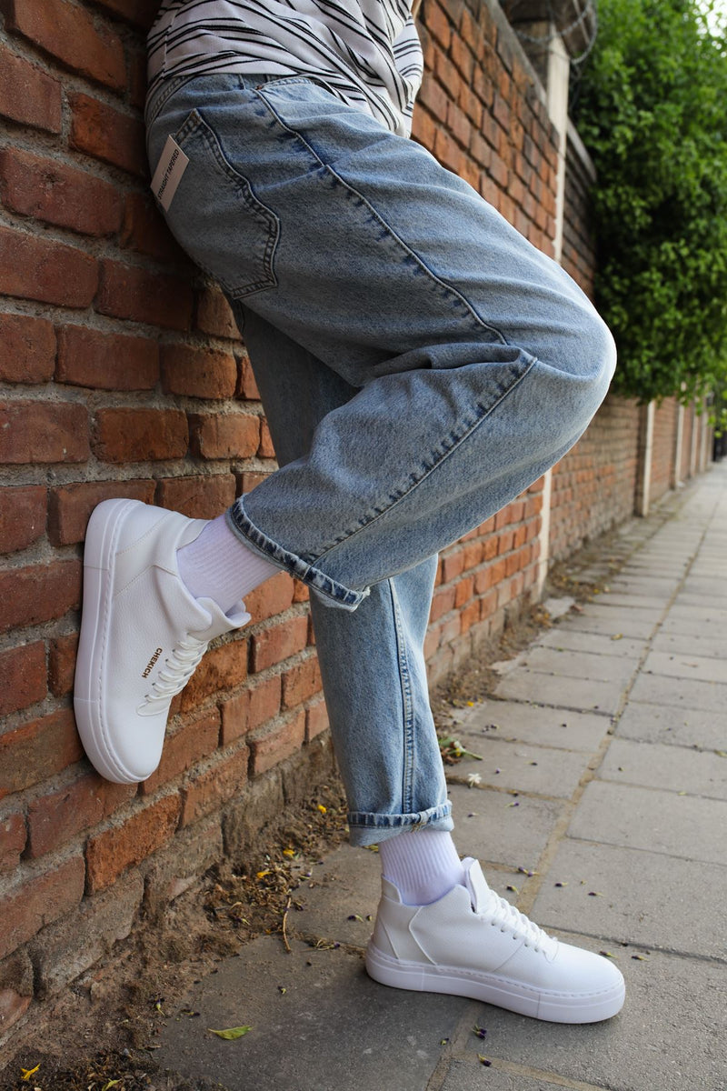 CH004 CBT Hide Men's Shoes WHITE - STREETMODE ™