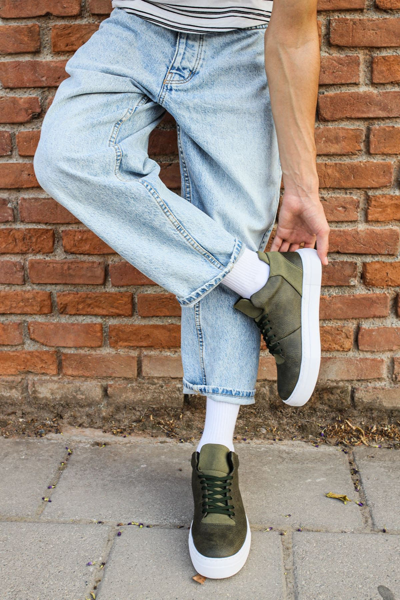 CH004 CBT Hide Men's Shoes KHAKI - STREETMODE ™