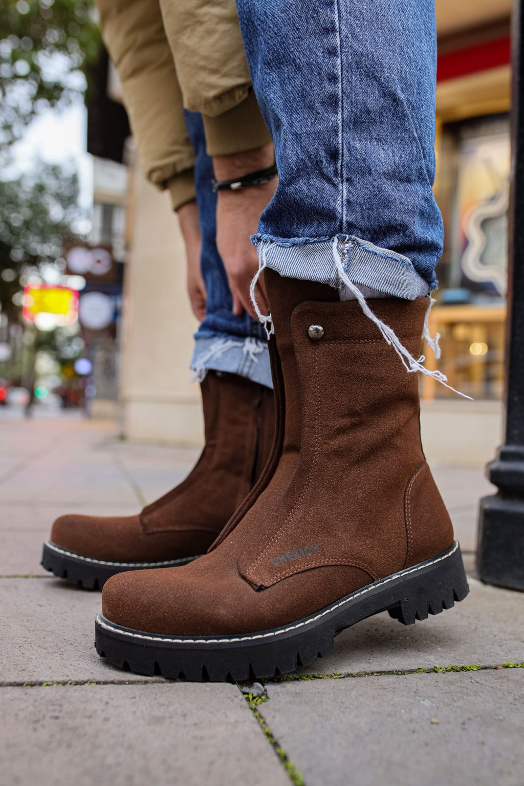 Mens Black Suede Boots main image 1