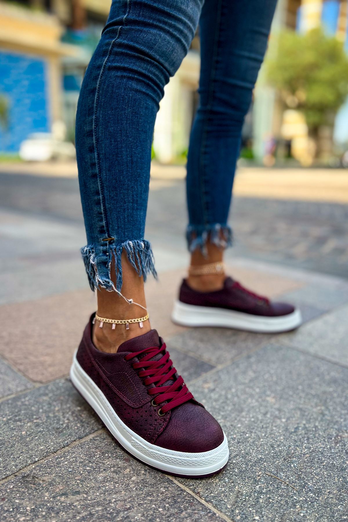 CH043 CBT Cowien Women's Shoes MAROON - STREETMODE ™