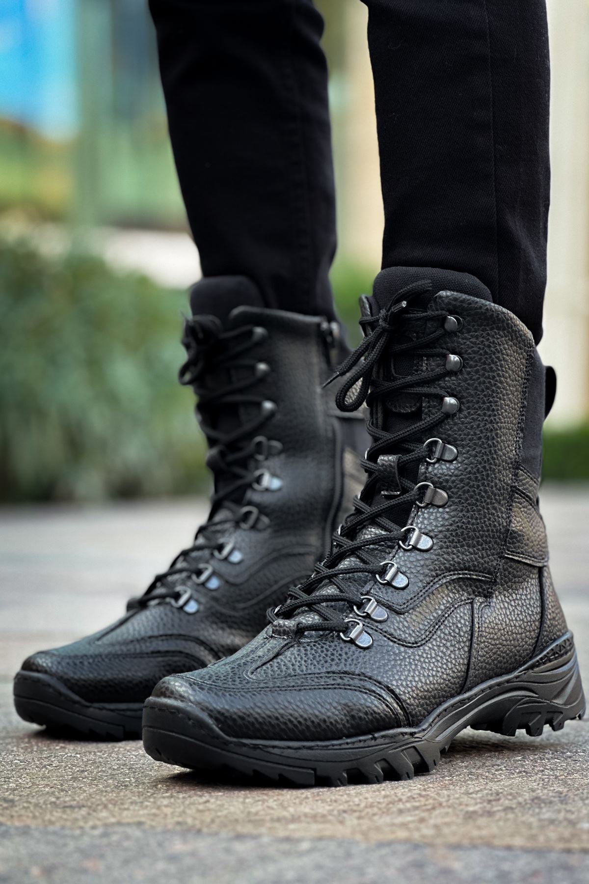 CH051 Men's Black Casual Sneaker Sports Boots - STREETMODE ™