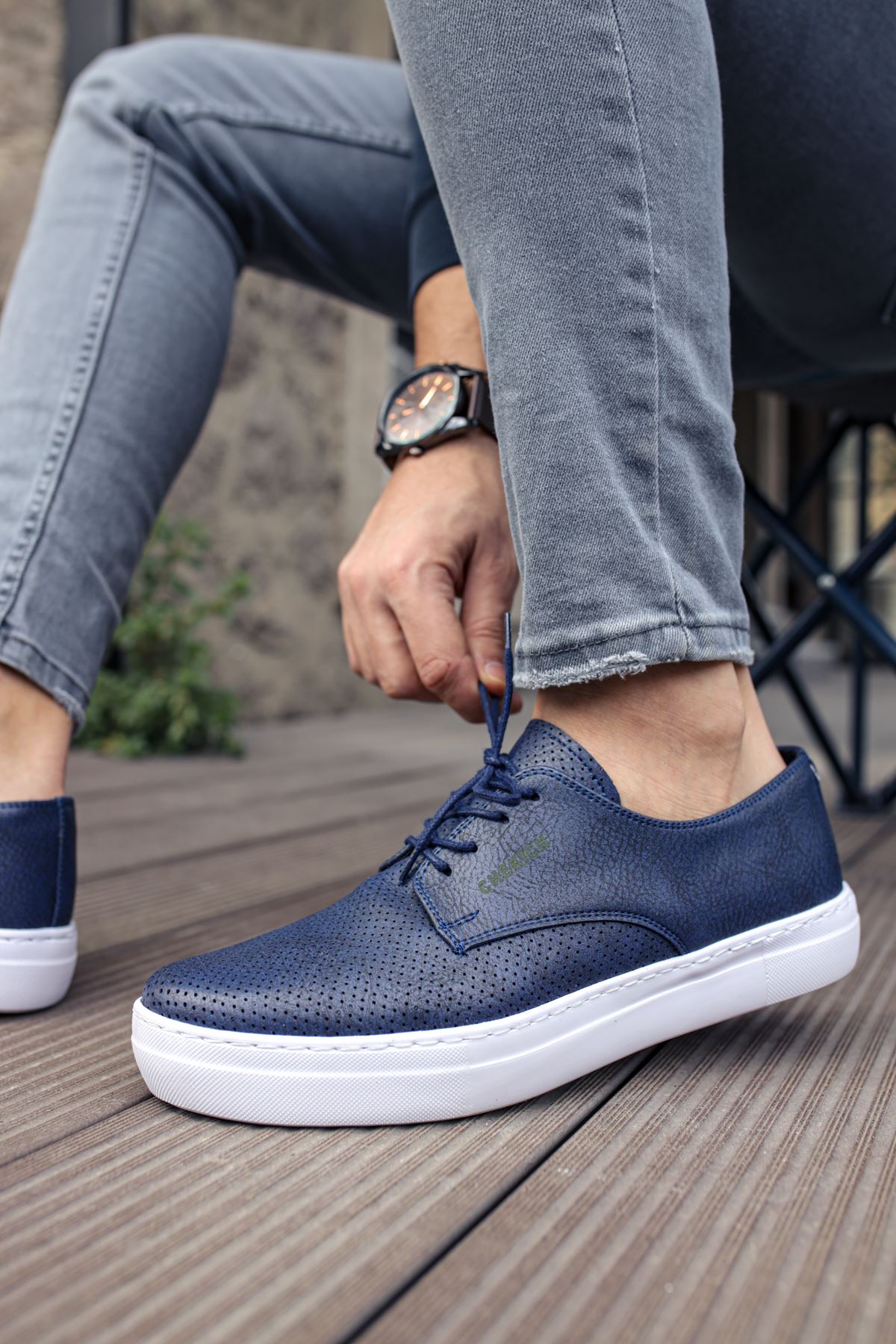 CH061 CBT Rex Men's Shoes NAVY BLUE - STREETMODE ™