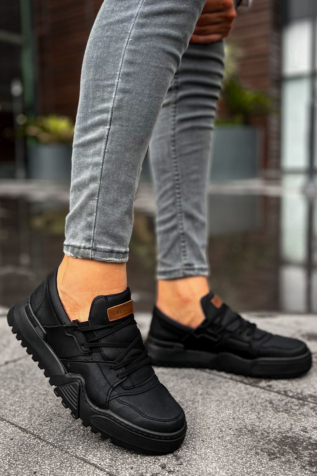 CH067 Men's Full Black Casual Sneaker Sports Shoes - STREETMODE ™