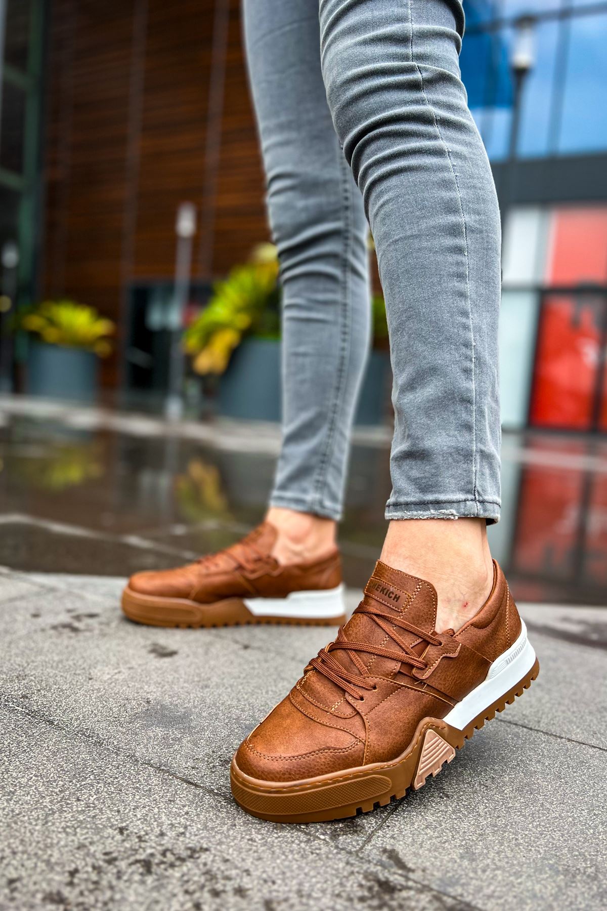 CH067 TBT Men's Sneaker Shoes BROWN - STREETMODE ™
