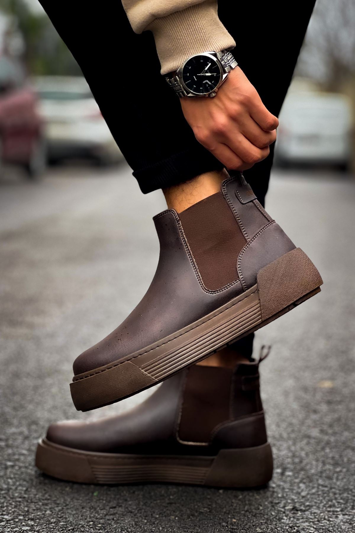 CH069 Men's Boots BROWN - STREETMODE ™
