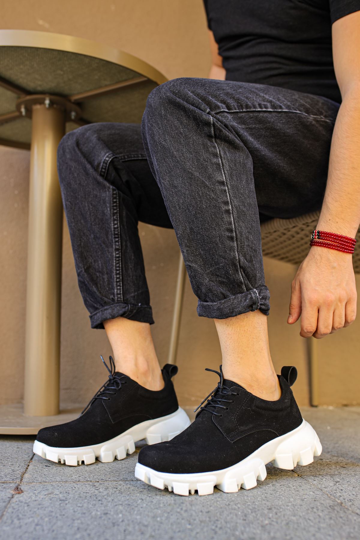 CH093 Suede BT Men's-Unisex Shoes BLACK - STREETMODE ™