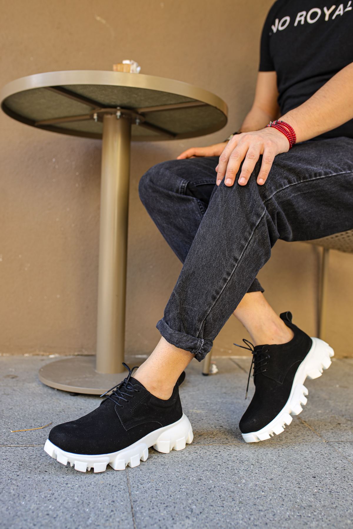 CH093 Suede BT Men's-Unisex Shoes BLACK - STREETMODE ™