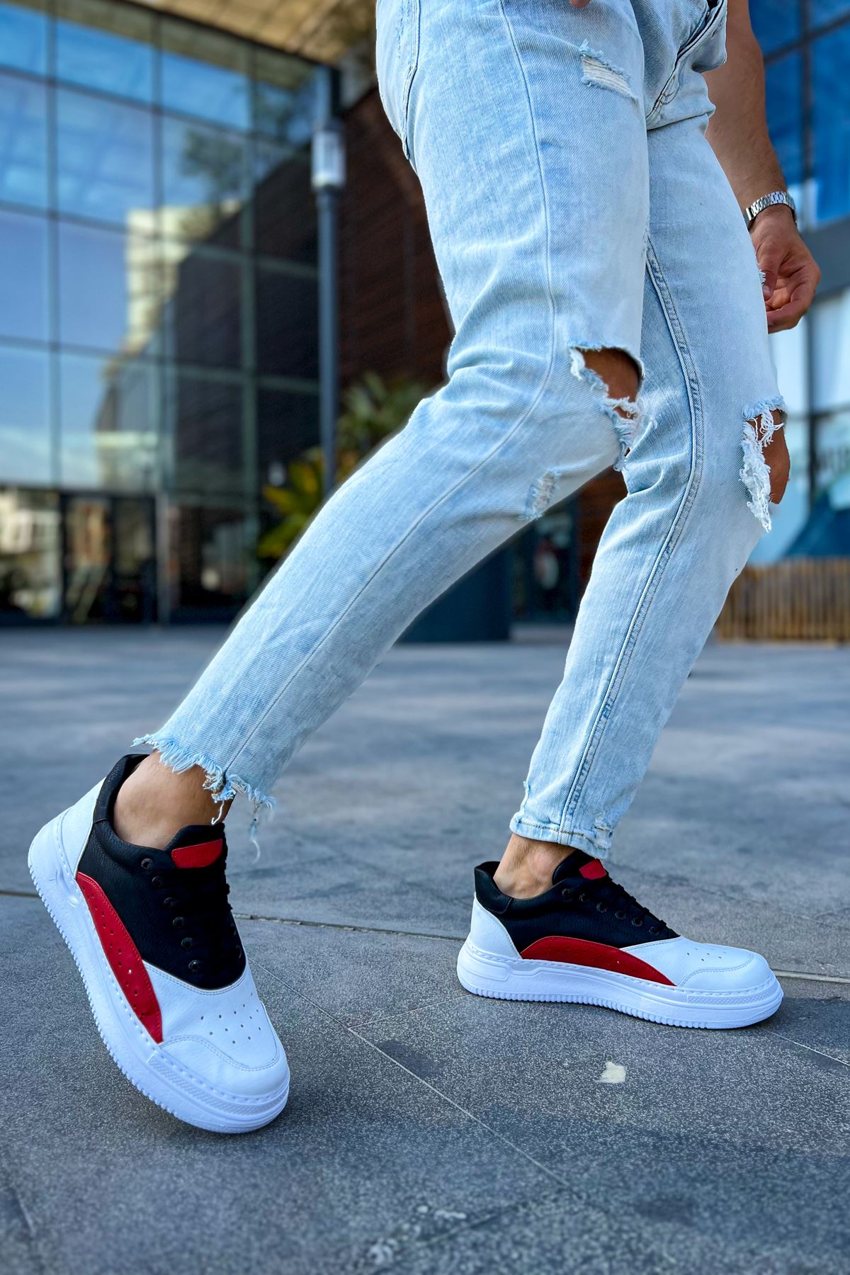 CH115 WS Men's Shoes WHITE / RED / BLACK - STREETMODE ™