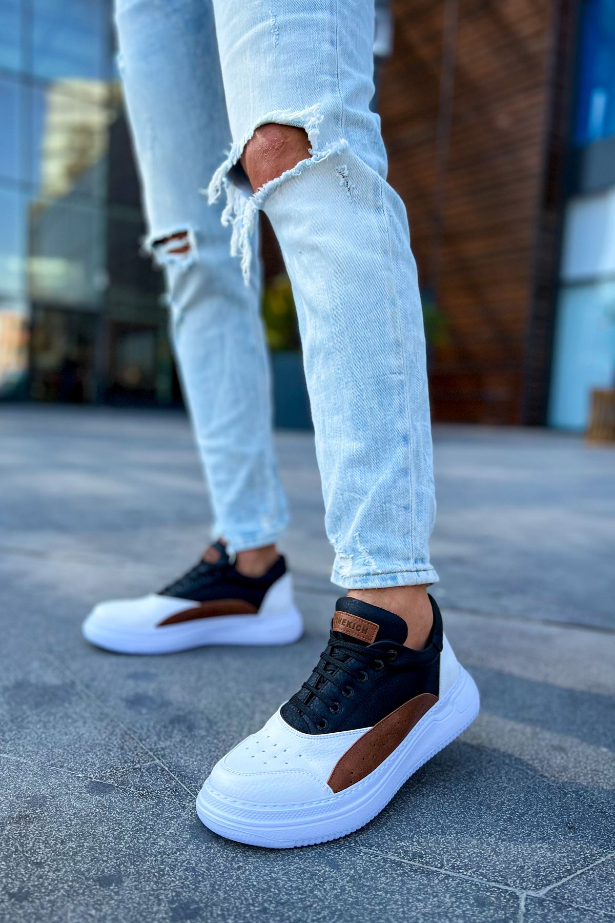 CH115 WS Men's Shoes WHITE / TAN / BLACK - STREETMODE ™