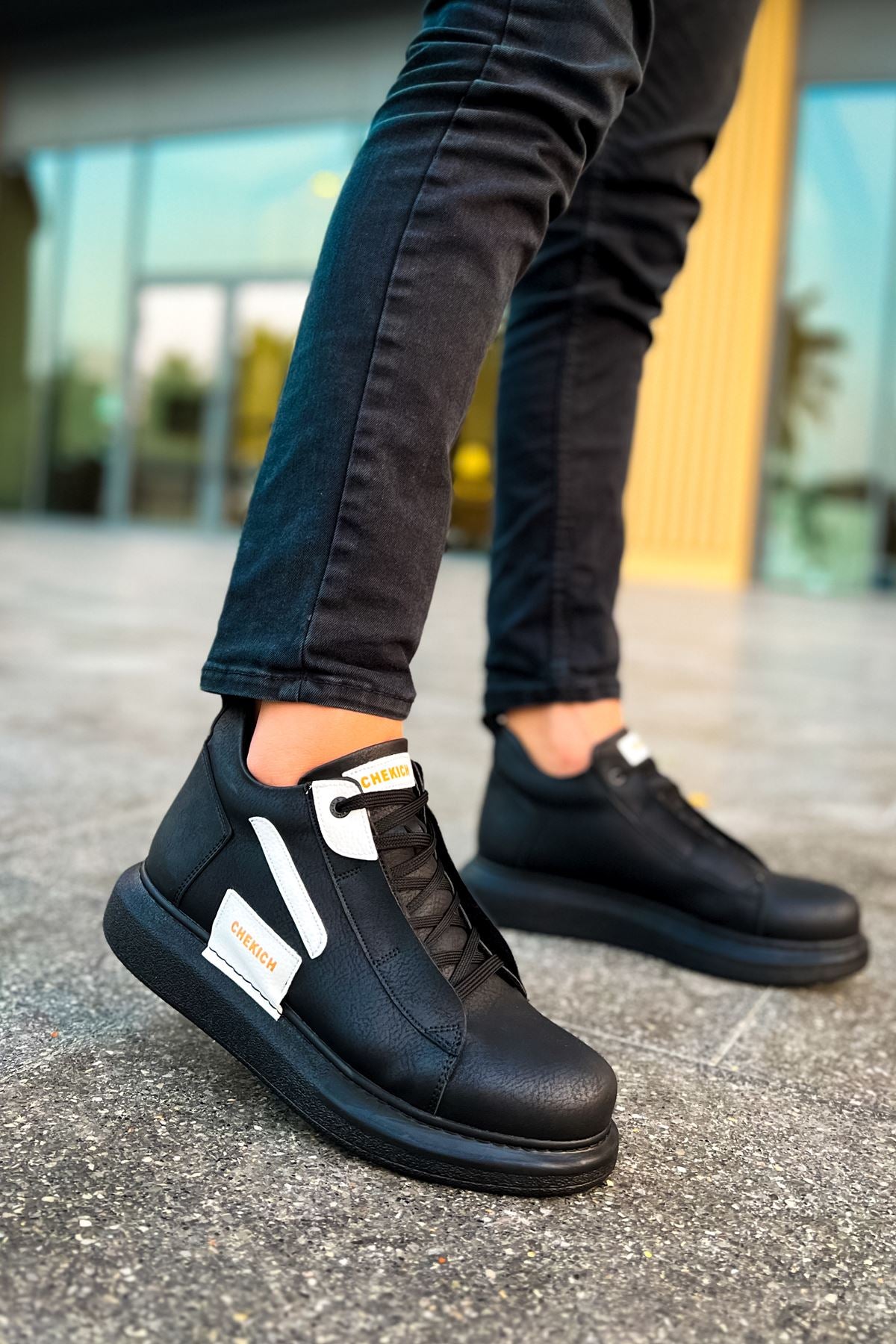 CH131 men's shoes sneakers Garni ST BLACK/WHITE - STREETMODE ™