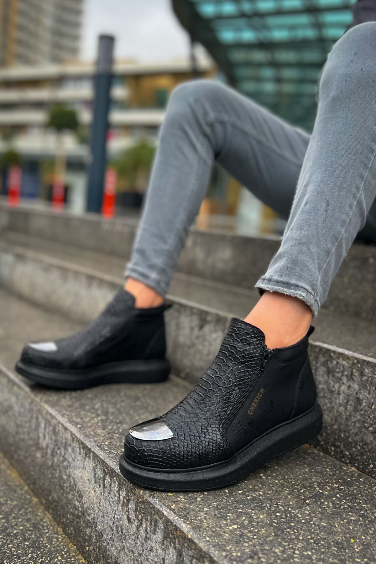 CH133 men's shoes sneakers Dragon Garni Black - STREETMODE ™