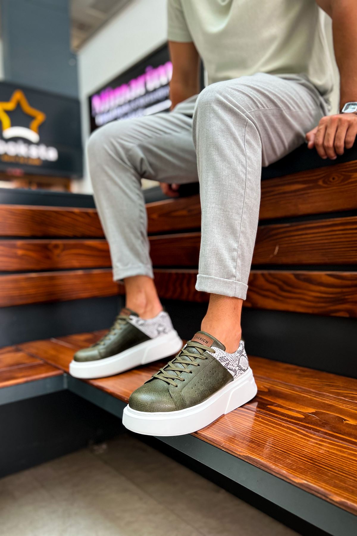CH145 BT Men's Shoes Khaki - STREETMODE ™
