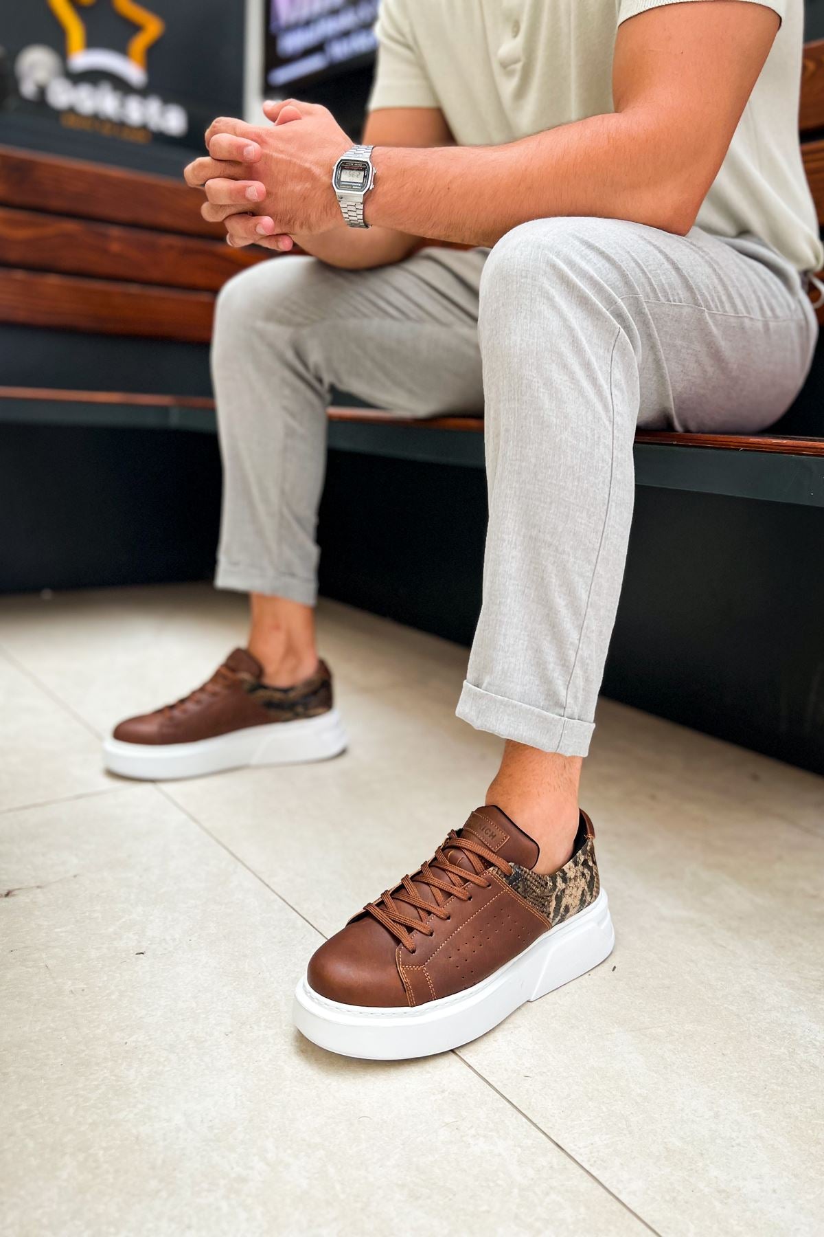 CH145 BT Men's Shoes TAN - STREETMODE ™