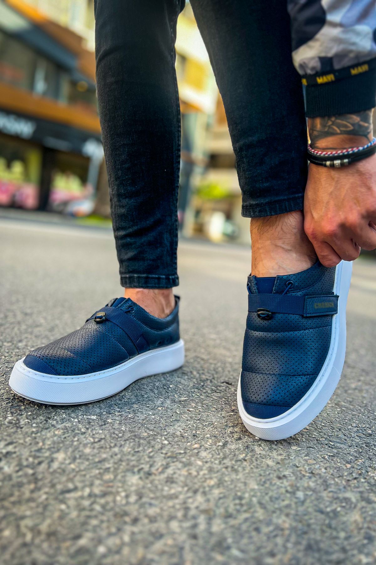 CH147 CBT Dobeny Men's Shoes NAVY BLUE - STREETMODE ™