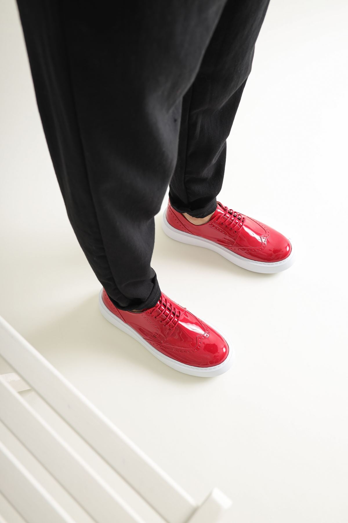 CH149 BT Patent Leather Men's Sneaker Casual Shoes - STREETMODE ™