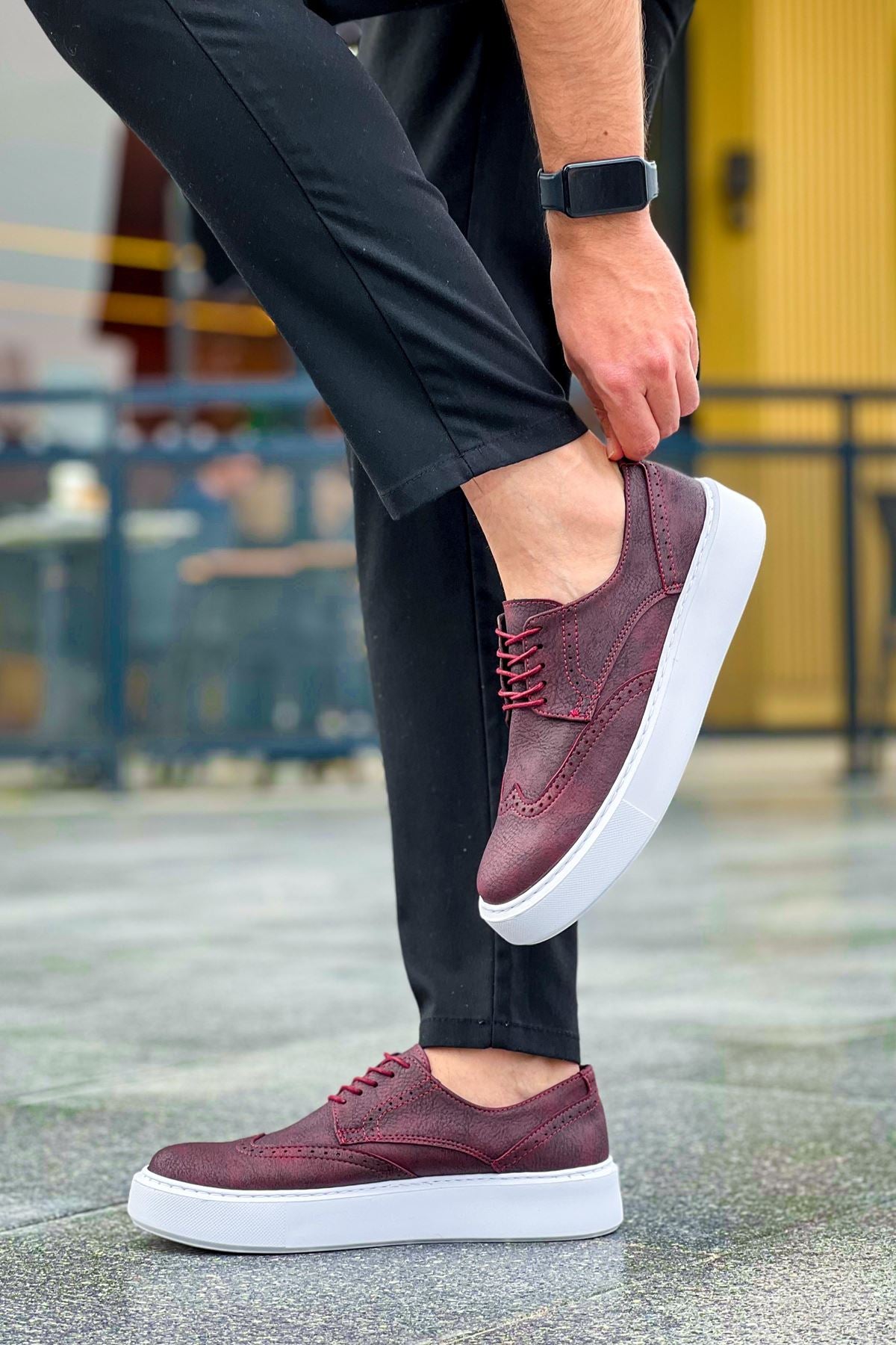 CH149 CBT Changer Over Men's Sneakers Shoes MAROON - STREETMODE ™