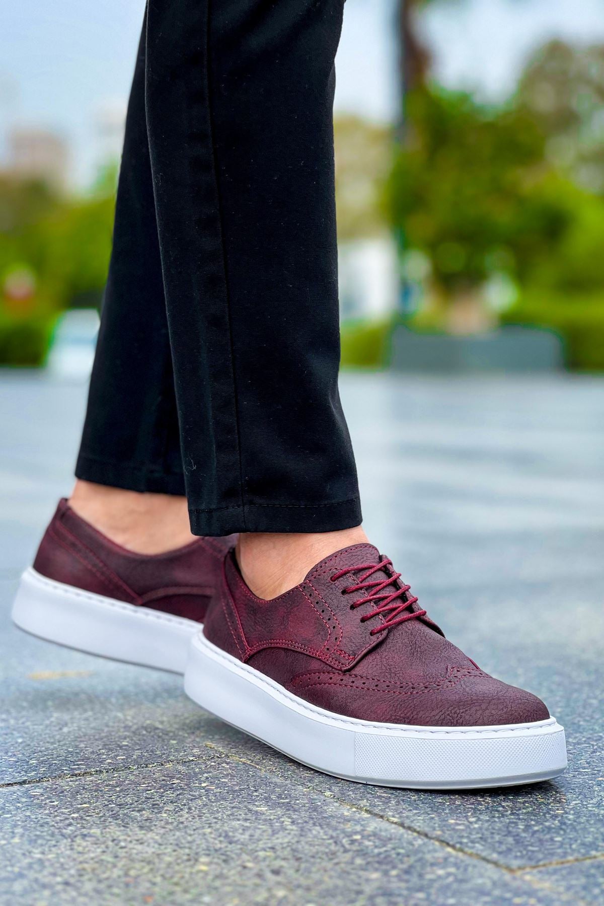 CH149 CBT Changer Over Men's Sneakers Shoes MAROON - STREETMODE ™