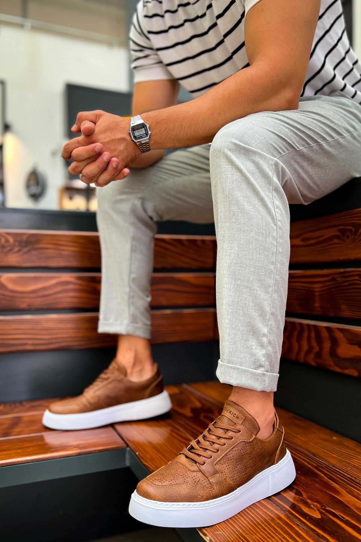CH151 men's shoes sneakers Brown - STREETMODE ™