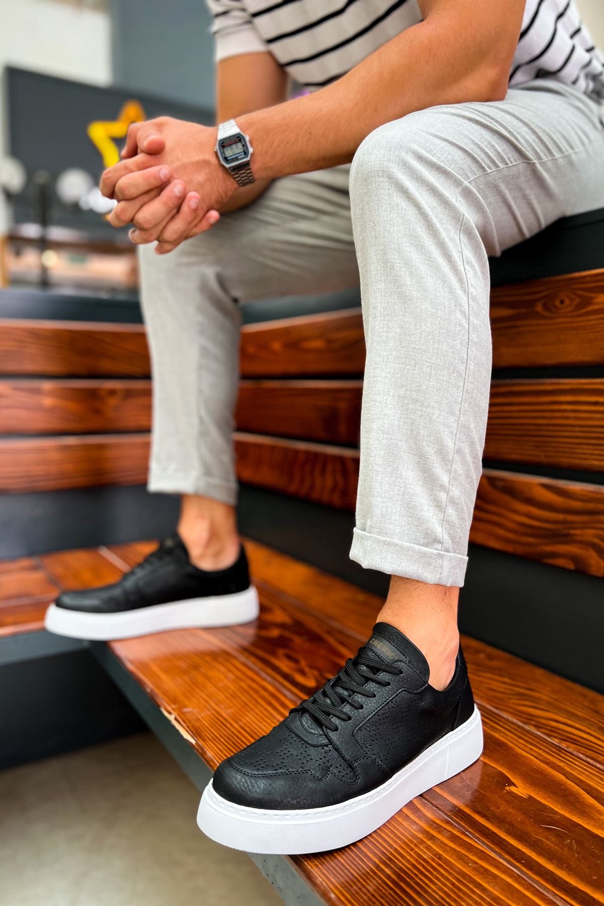 CH153 men's shoes sneakers BLACK - STREETMODE ™