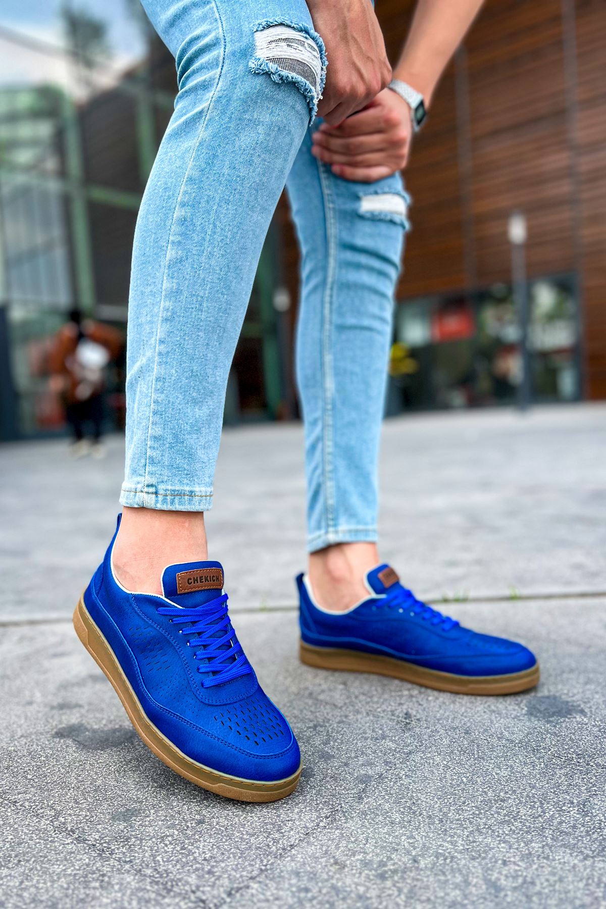 CH157 CKT Retro Men's Shoes BLUE - STREETMODE ™