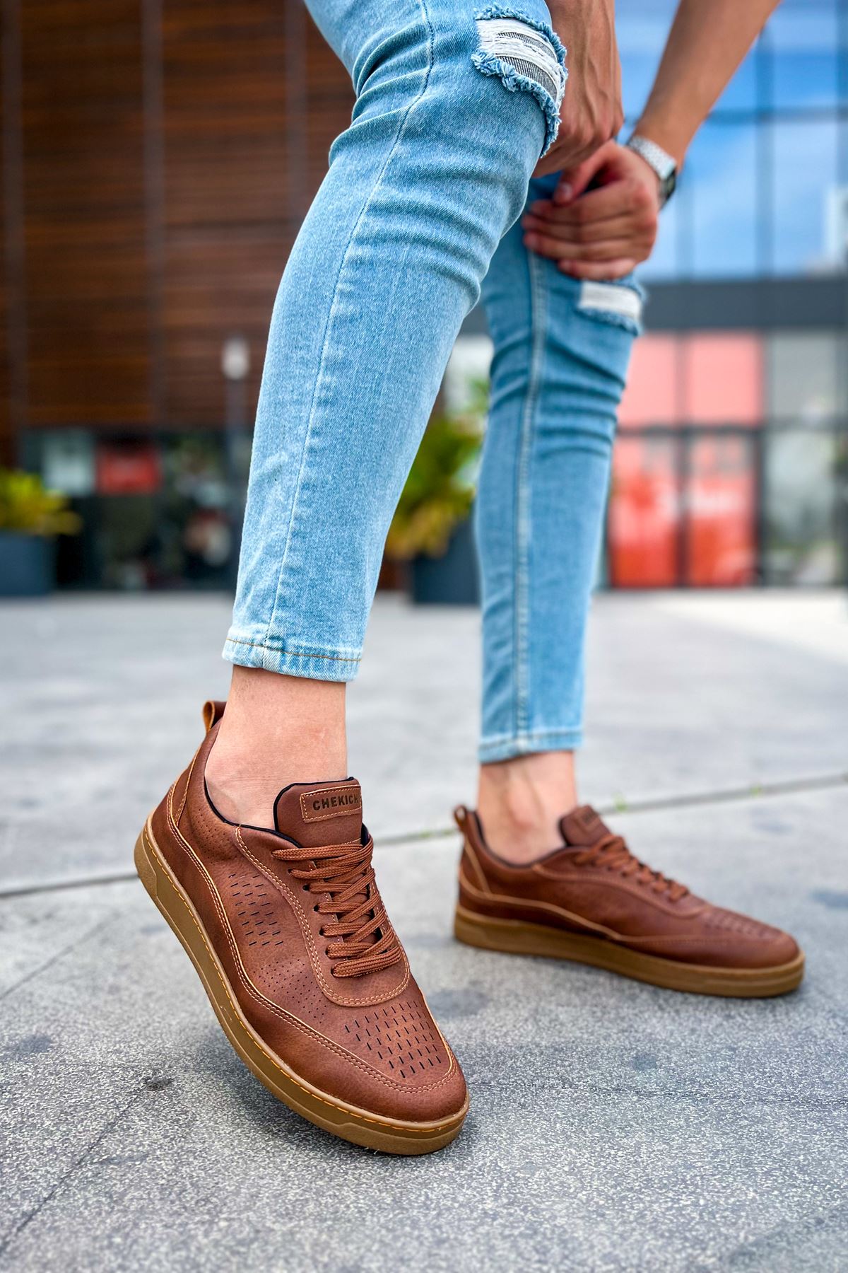 CH157 CKT Retro Men's Shoes Brown - STREETMODE ™