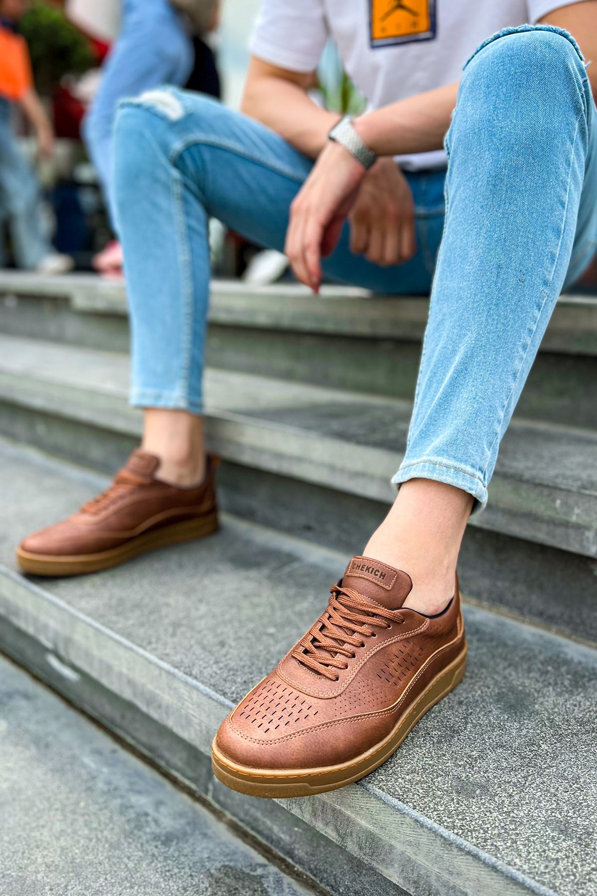 CH157 CKT Retro Men's Shoes Brown - STREETMODE ™