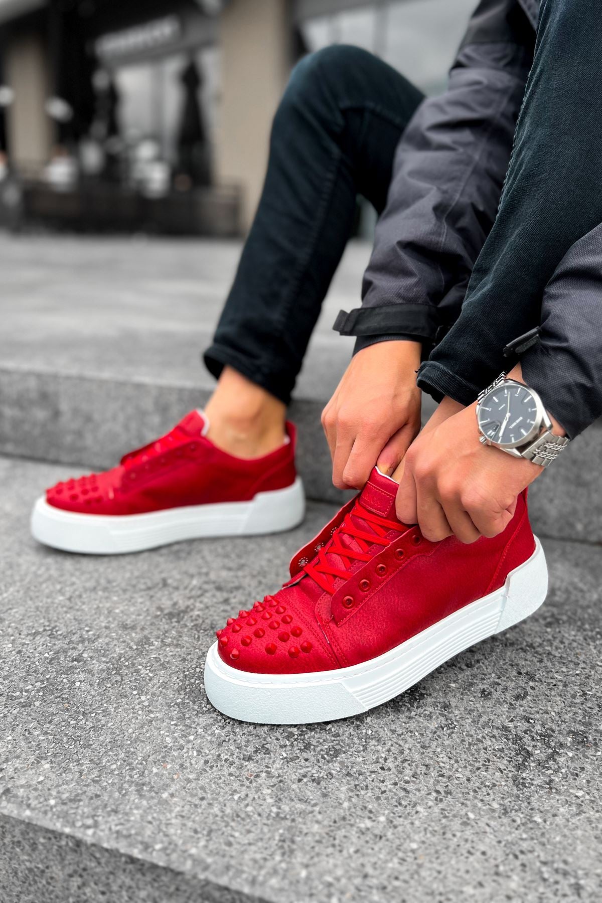 CH169 BT Men's Shoes RED - STREETMODE ™