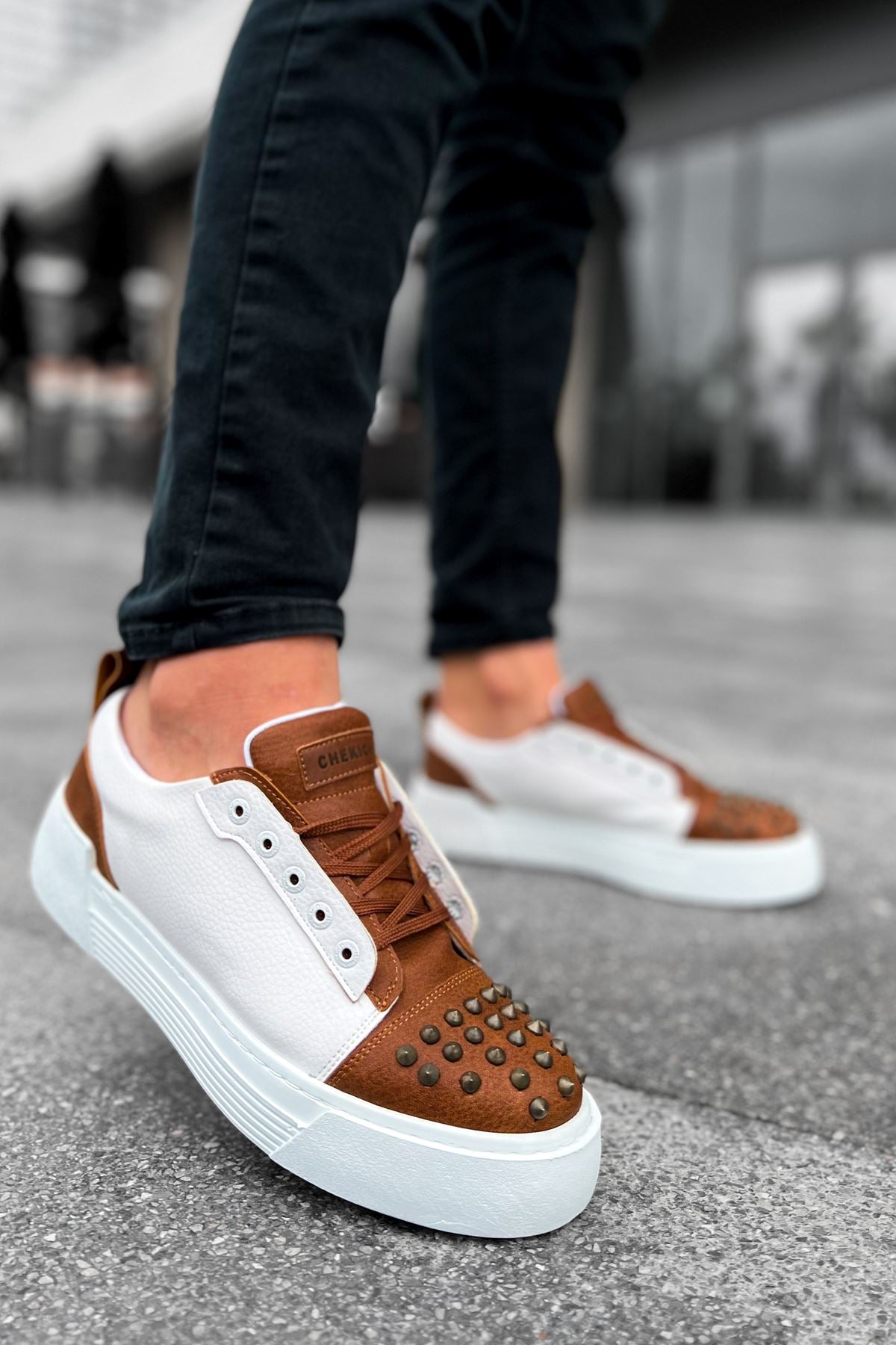 CH169 CBT Thorn Men's Sneakers Shoes BROWN/WHITE - STREETMODE ™