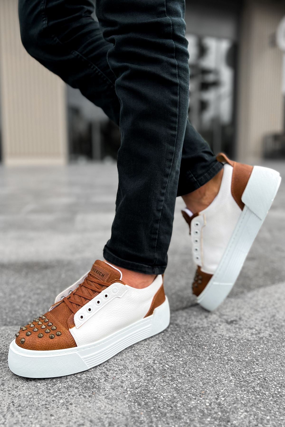 CH169 CBT Thorn Men's Sneakers Shoes BROWN/WHITE - STREETMODE ™