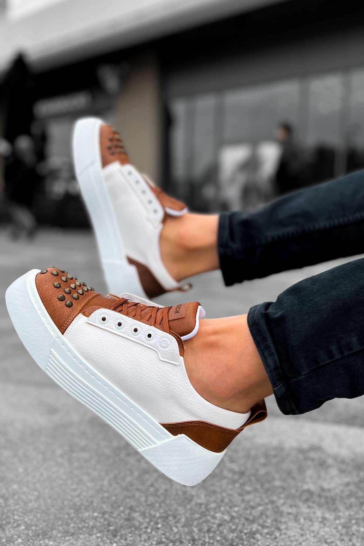 CH169 CBT Thorn Men's Sneakers Shoes BROWN/WHITE - STREETMODE ™
