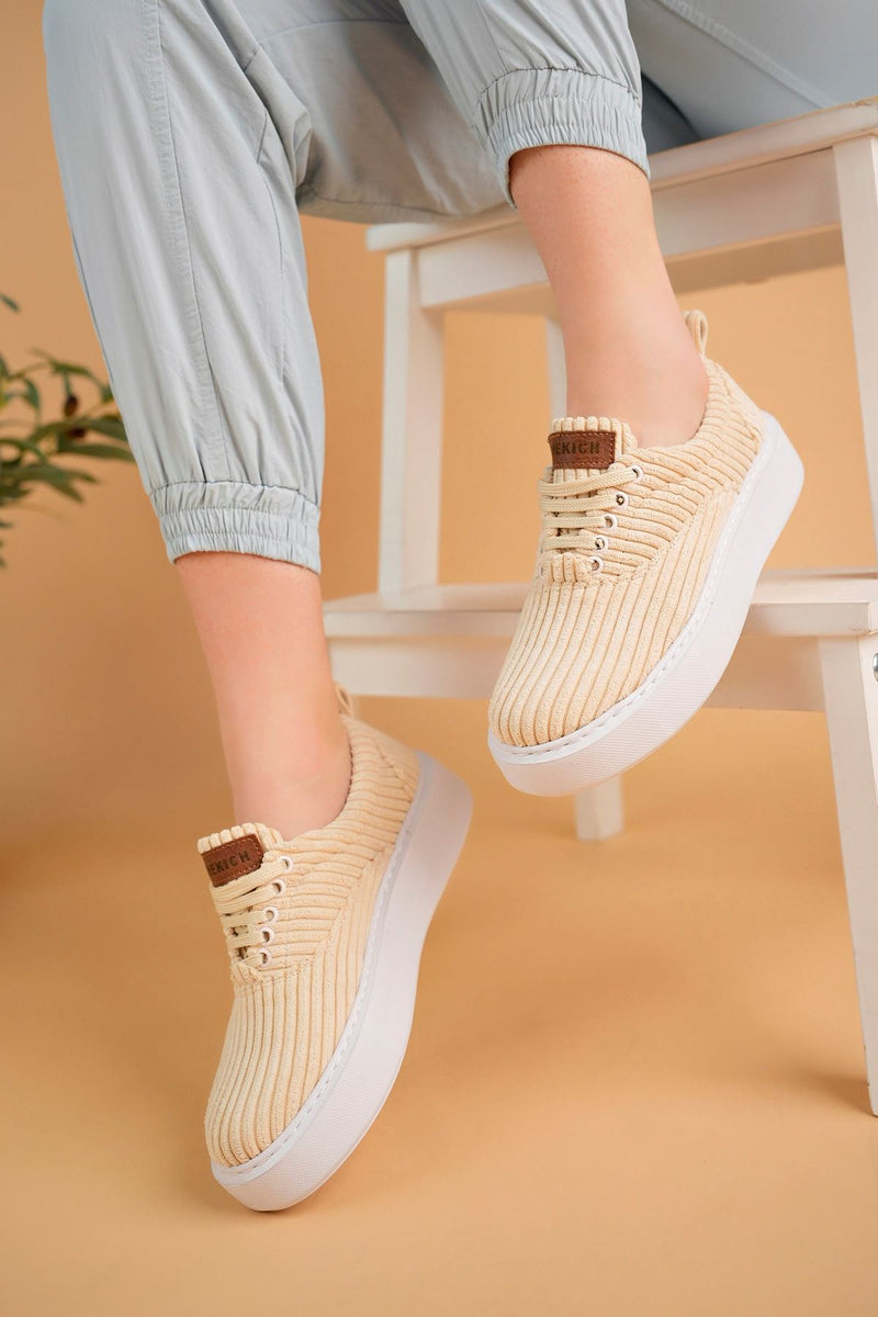 CH173 CBT Velluto Women's Shoes BEIGE - STREETMODE ™