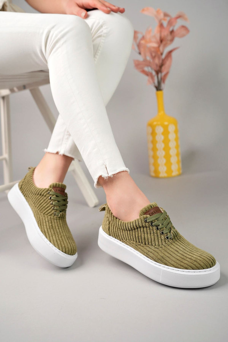 CH173 CBT Velluto Women's Shoes KHAKI - STREETMODE ™