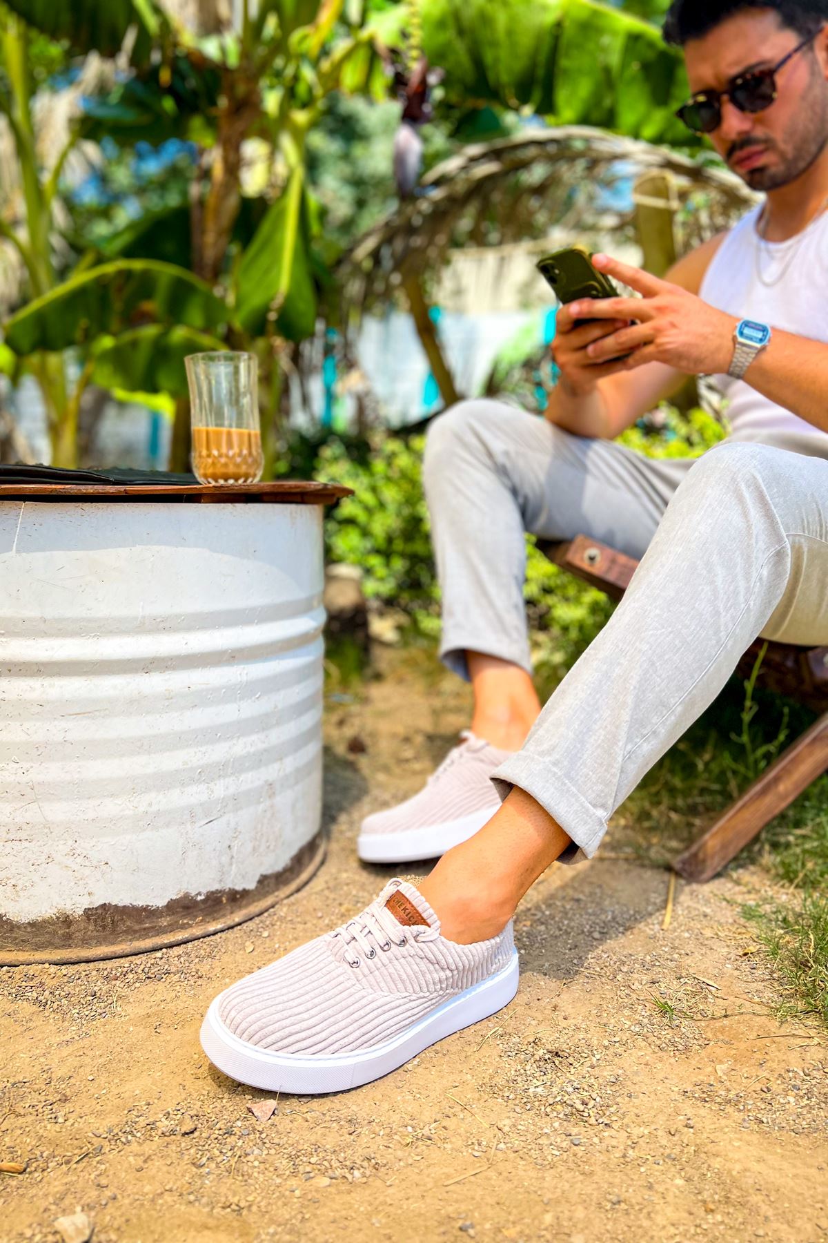 CH173 Velluto Men's Sneakers Shoes GRAY - STREETMODE ™