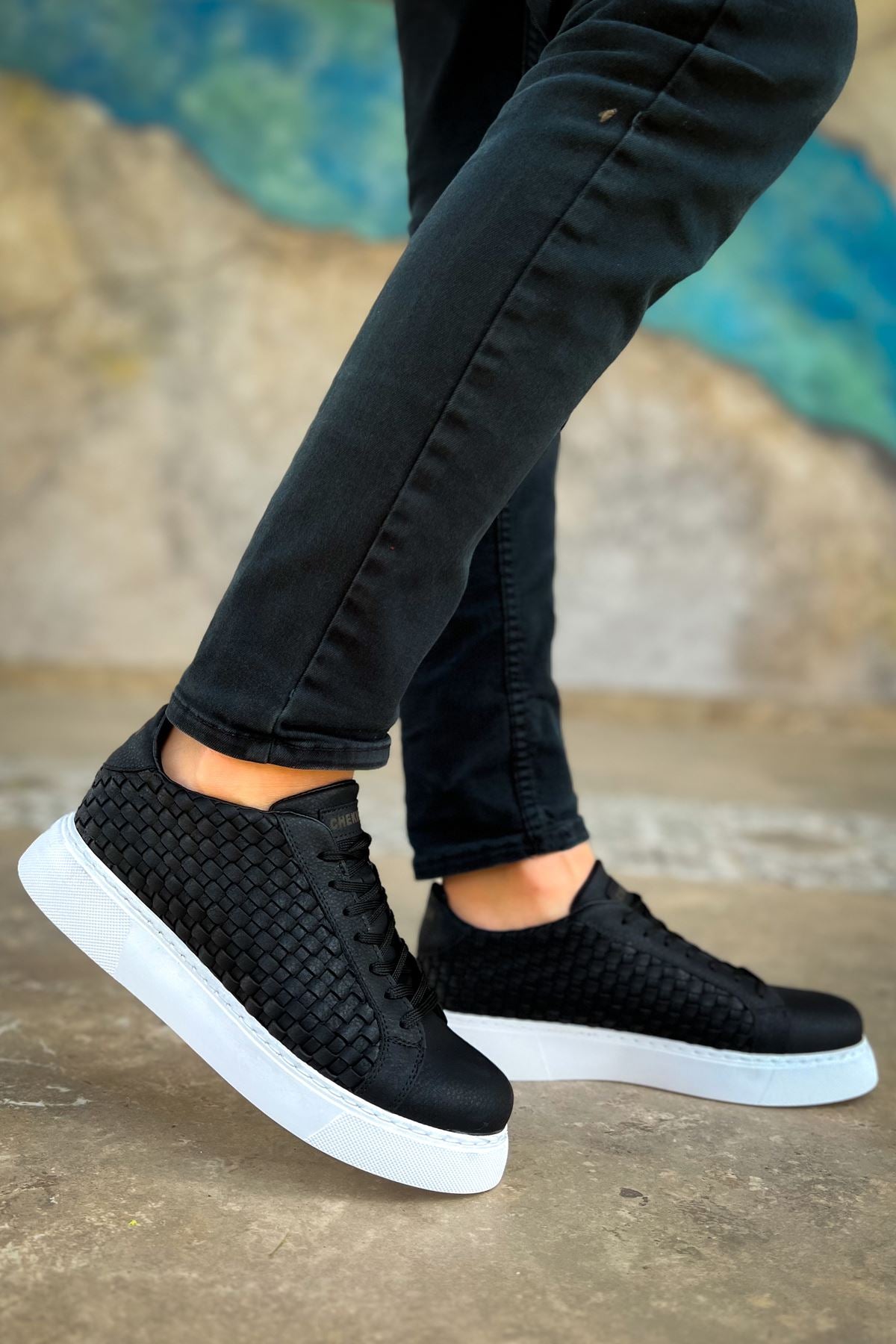 CH203 OBT Maglieria Men's Sneakers Shoes BLACK - STREETMODE ™