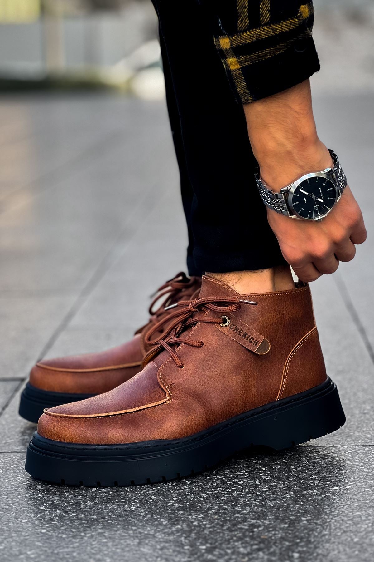 CH213 CBT Bryggen Men's Boots Brown - STREETMODE ™