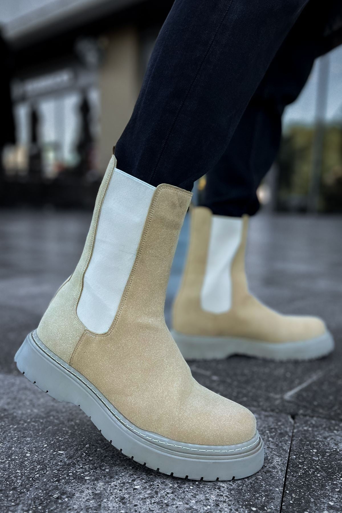 CH223 Alaska Suede Men's Boots SAND - STREETMODE ™