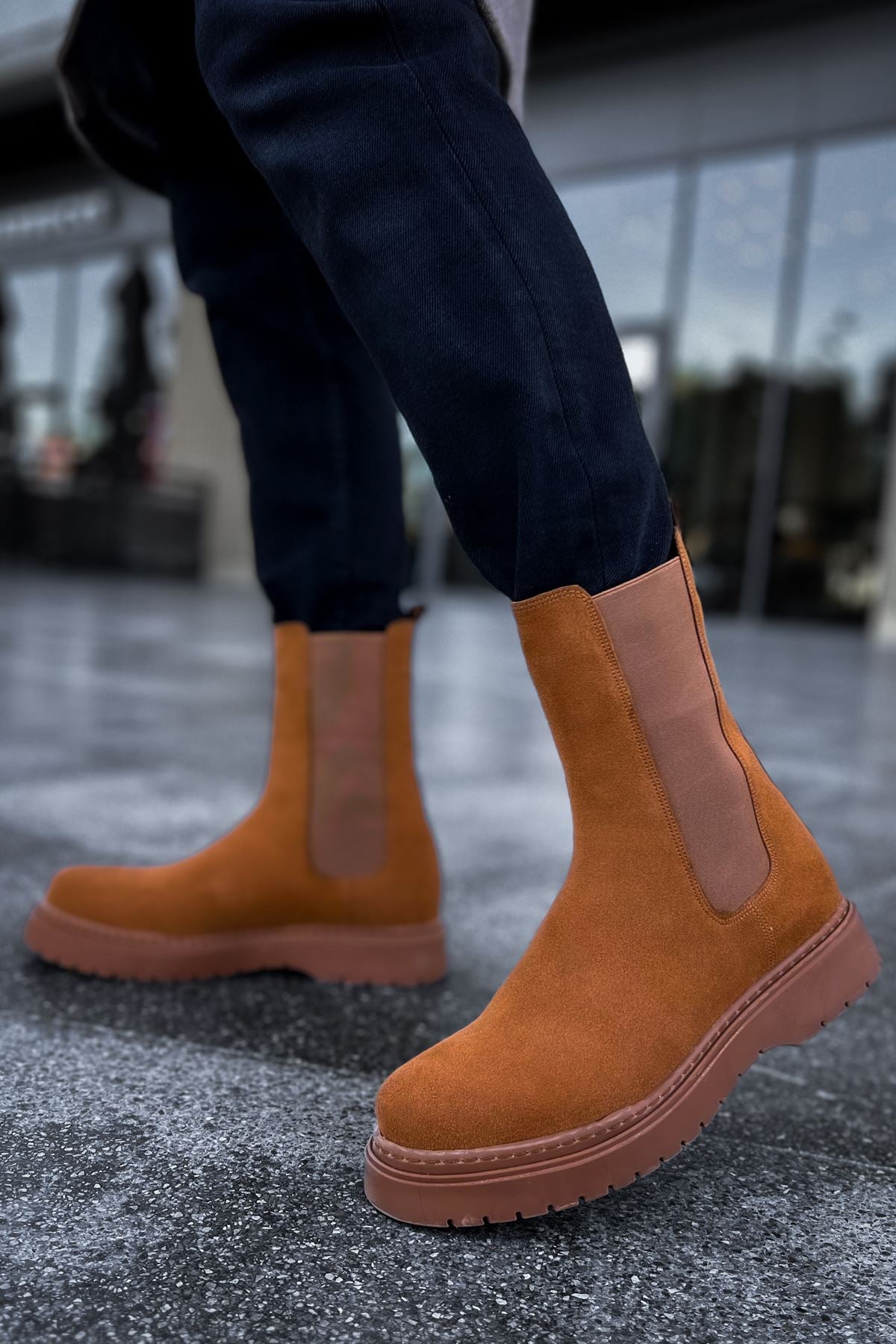 CH223 SRT Alaska Suede Men's Boots Brown - STREETMODE ™