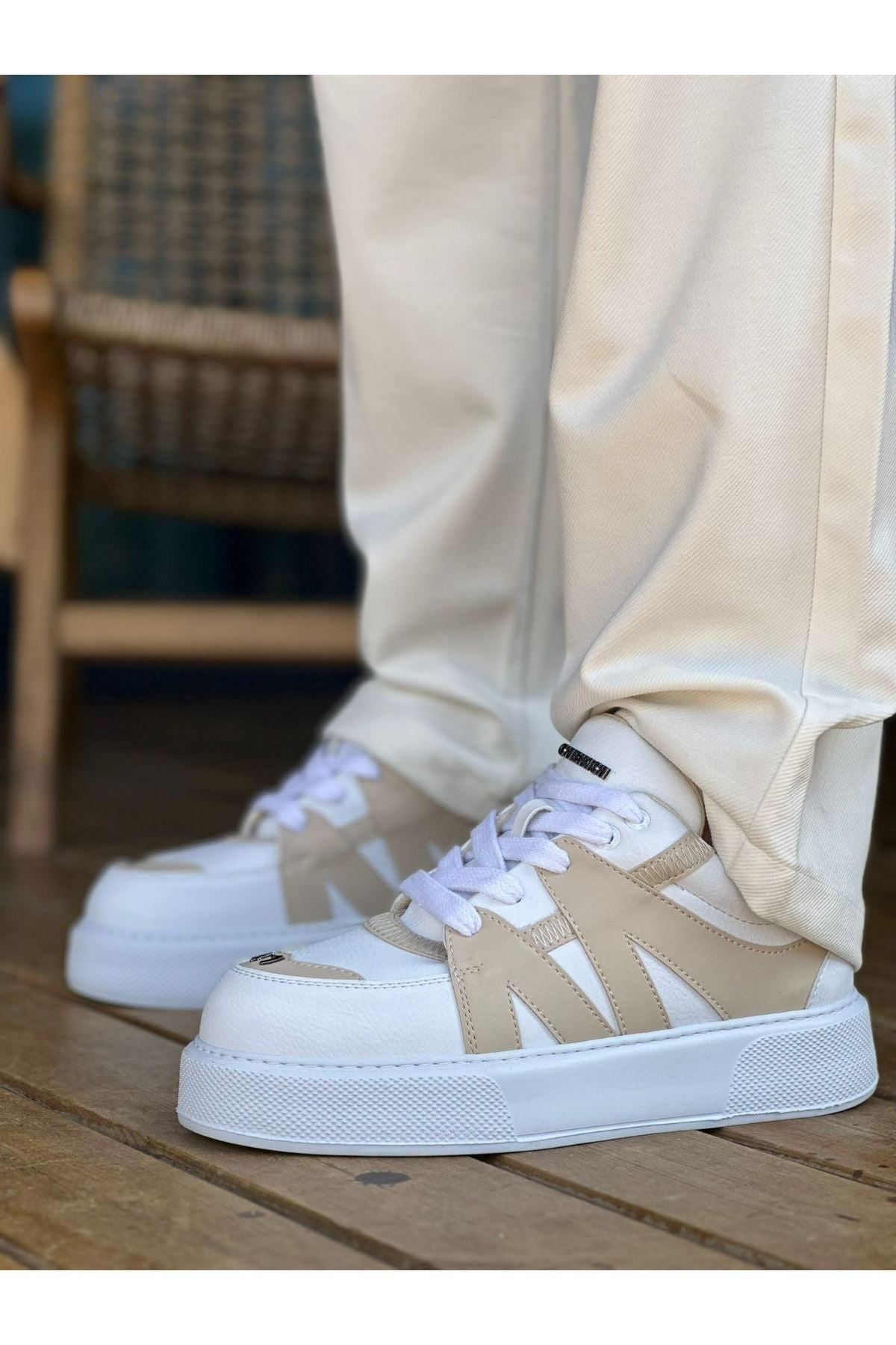 CH2407 CBT Star-X Men's Sports Shoes WHITE / BEIGE - STREETMODE ™