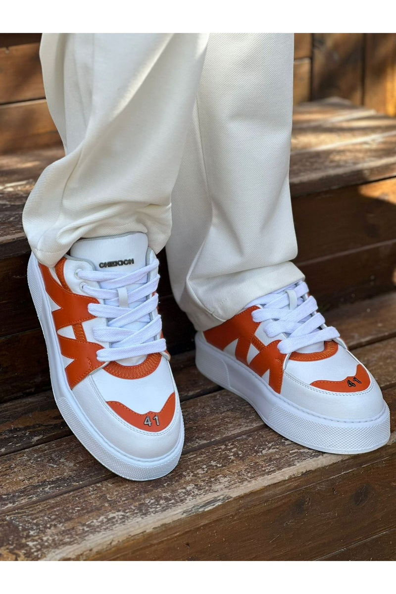 CH2407 CBT Star-X Men's Sneakers White/Orange - STREETMODE ™