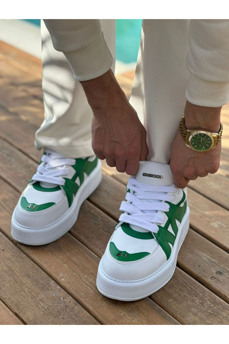 CH2407 CBT Star-X Men's Sports Shoes WHITE/GREEN - STREETMODE ™